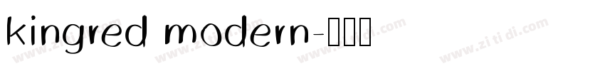 kingred modern字体转换